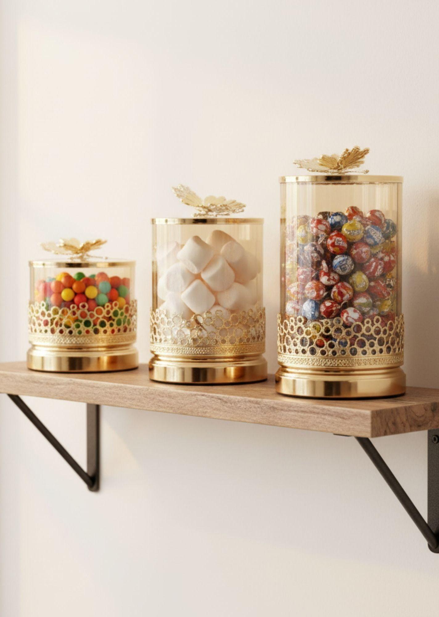 Set Frasco Decorativo Moderno Recipiente Adorno Hogar Jhn-4