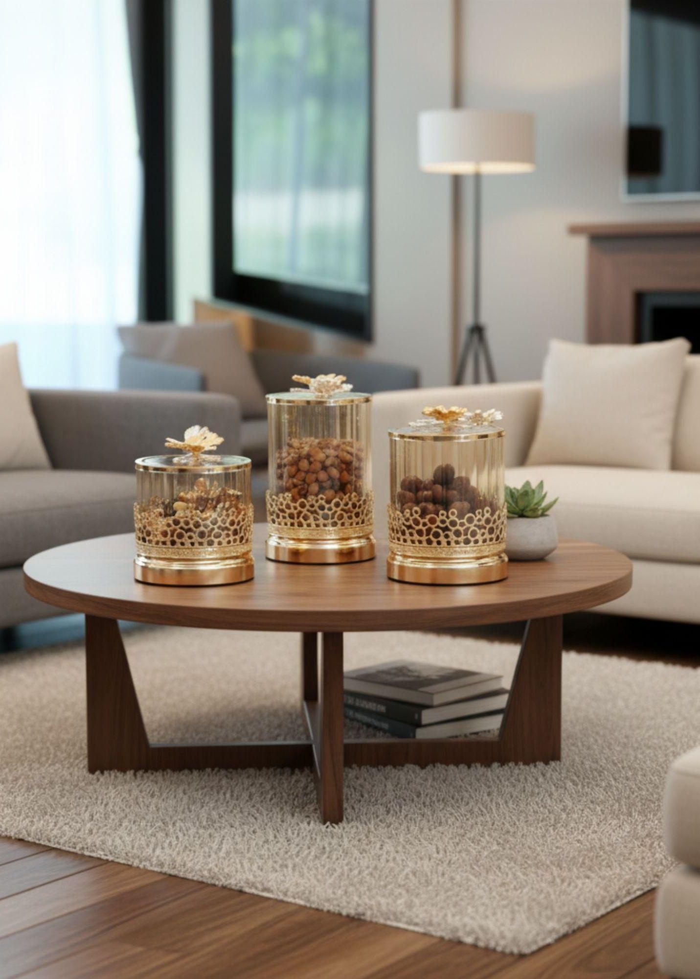 Set Frasco Decorativo Moderno Recipiente Adorno Hogar Jhn-6