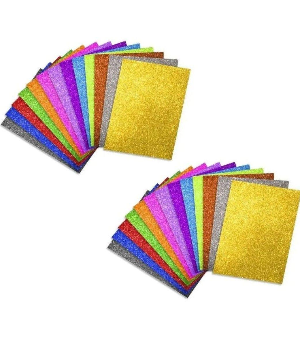 Goma Eva Glitter Espuma Colores Surtidos Manualidades Jhn-1