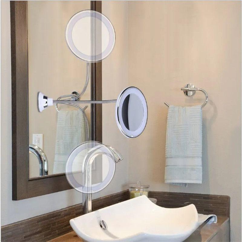 Espejo Flexible Led Maquillaje Aumento Iluminado Rondon-5