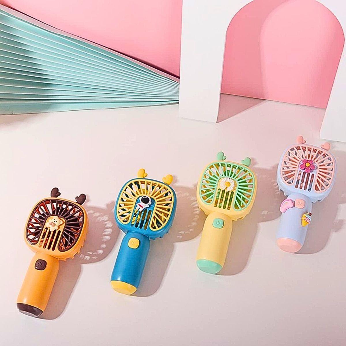 Ventilador Mini Portatil Mano Kawaii Recargable USB Lau-7