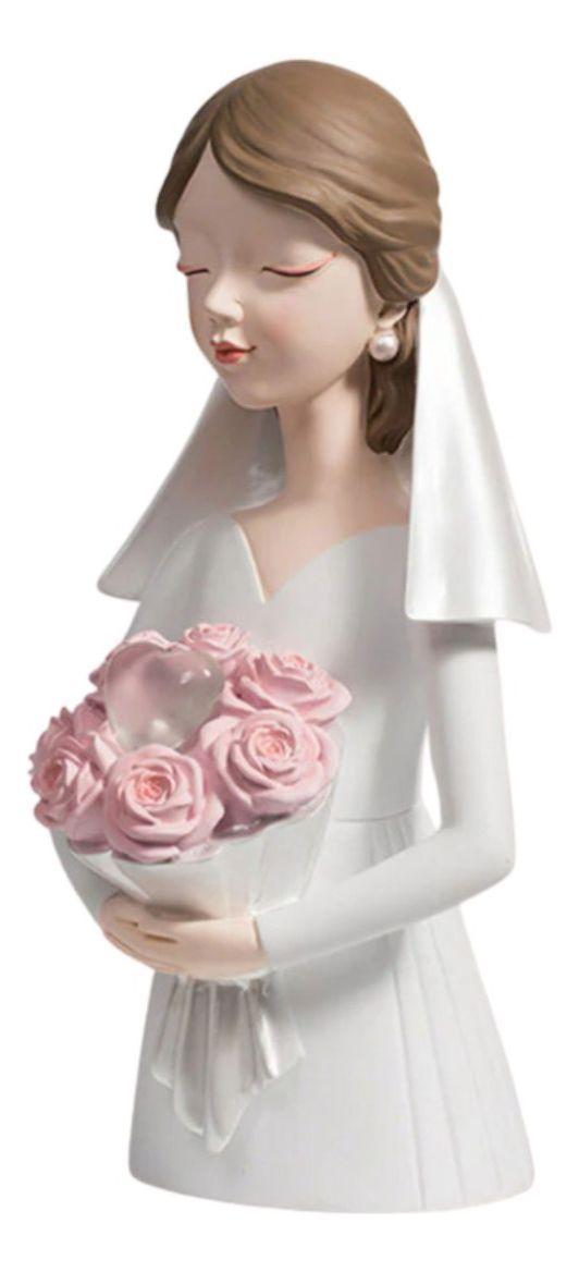 Estatua Figura Novia Decorativa Corazón Adorno Hogar Jhn-1
