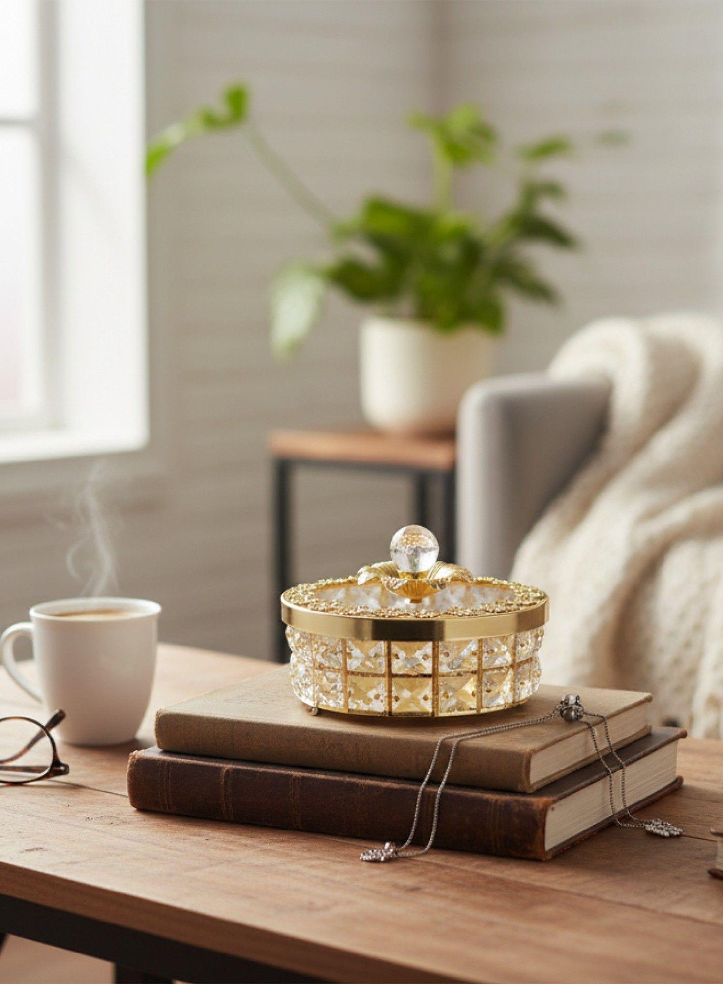 Joyero Decorativo Centro Mesa Adorno Multifuncional Jhn-3