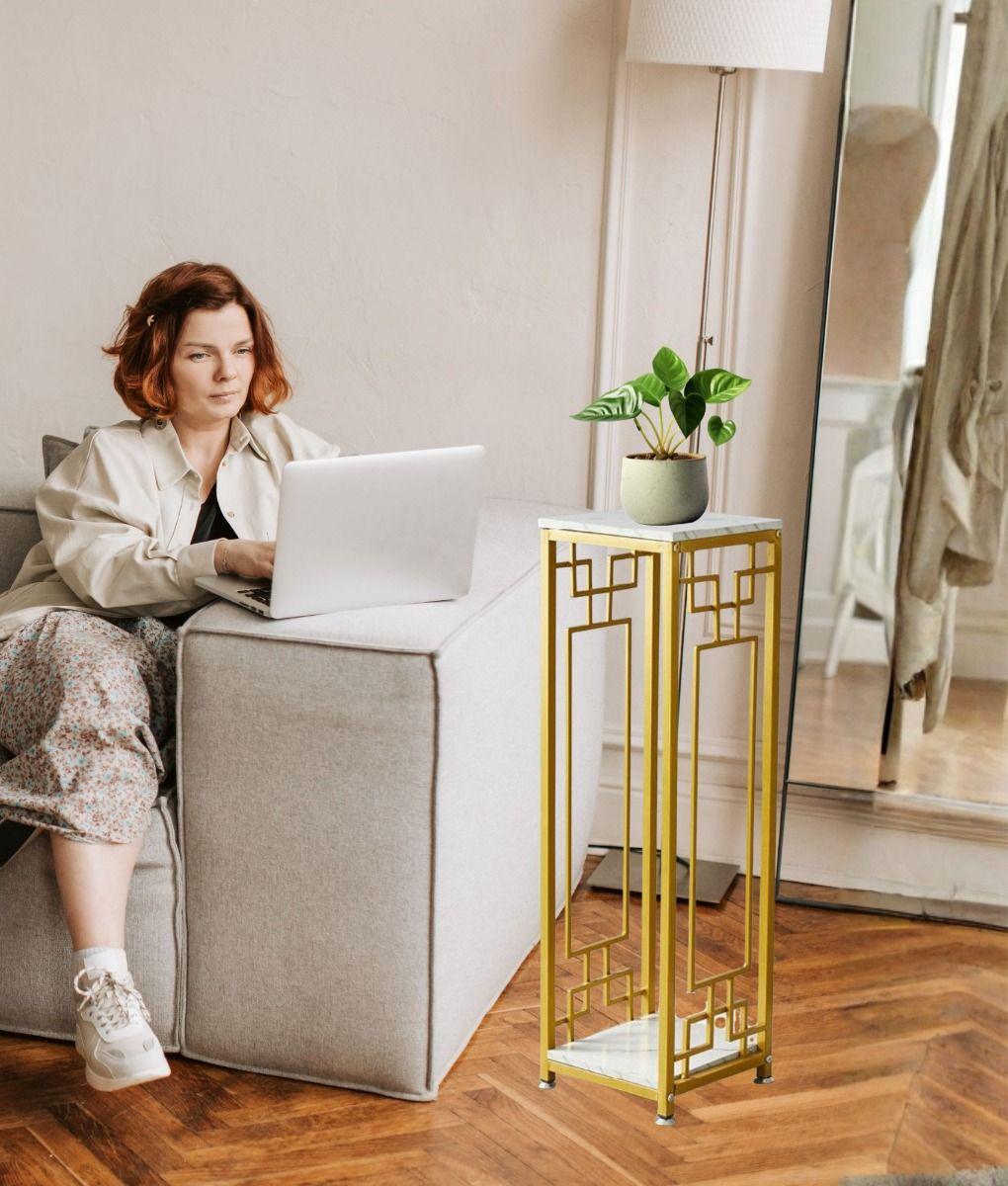 Porta Macetas 2 Niveles Decorativo Soporte Plantas Jhn-3