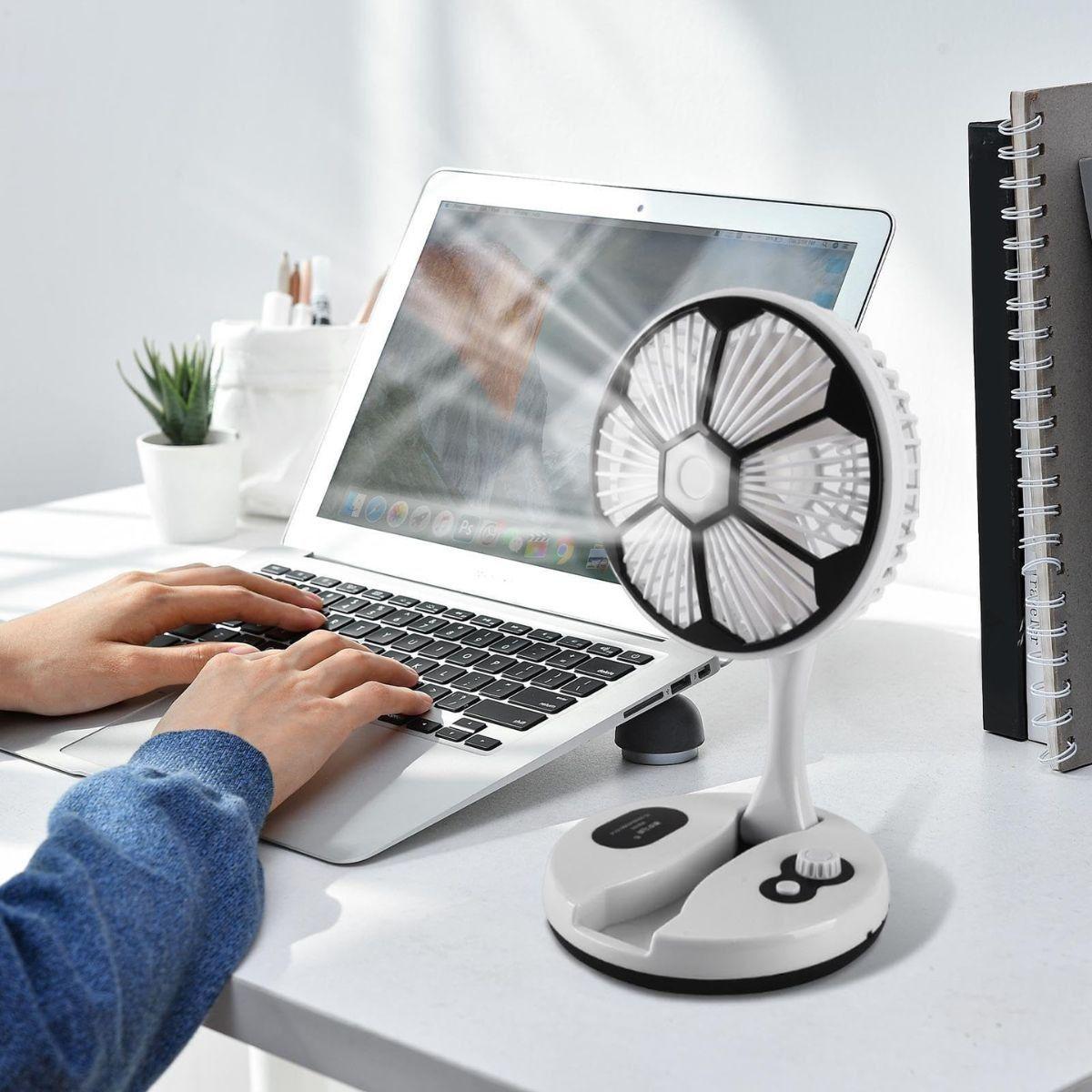 Ventilador Plegable Portátil Recargable USB Viaje Hogar Lau-6
