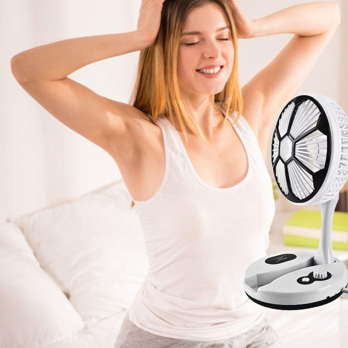 Ventilador Plegable Portátil Recargable USB Viaje Hogar Lau-9