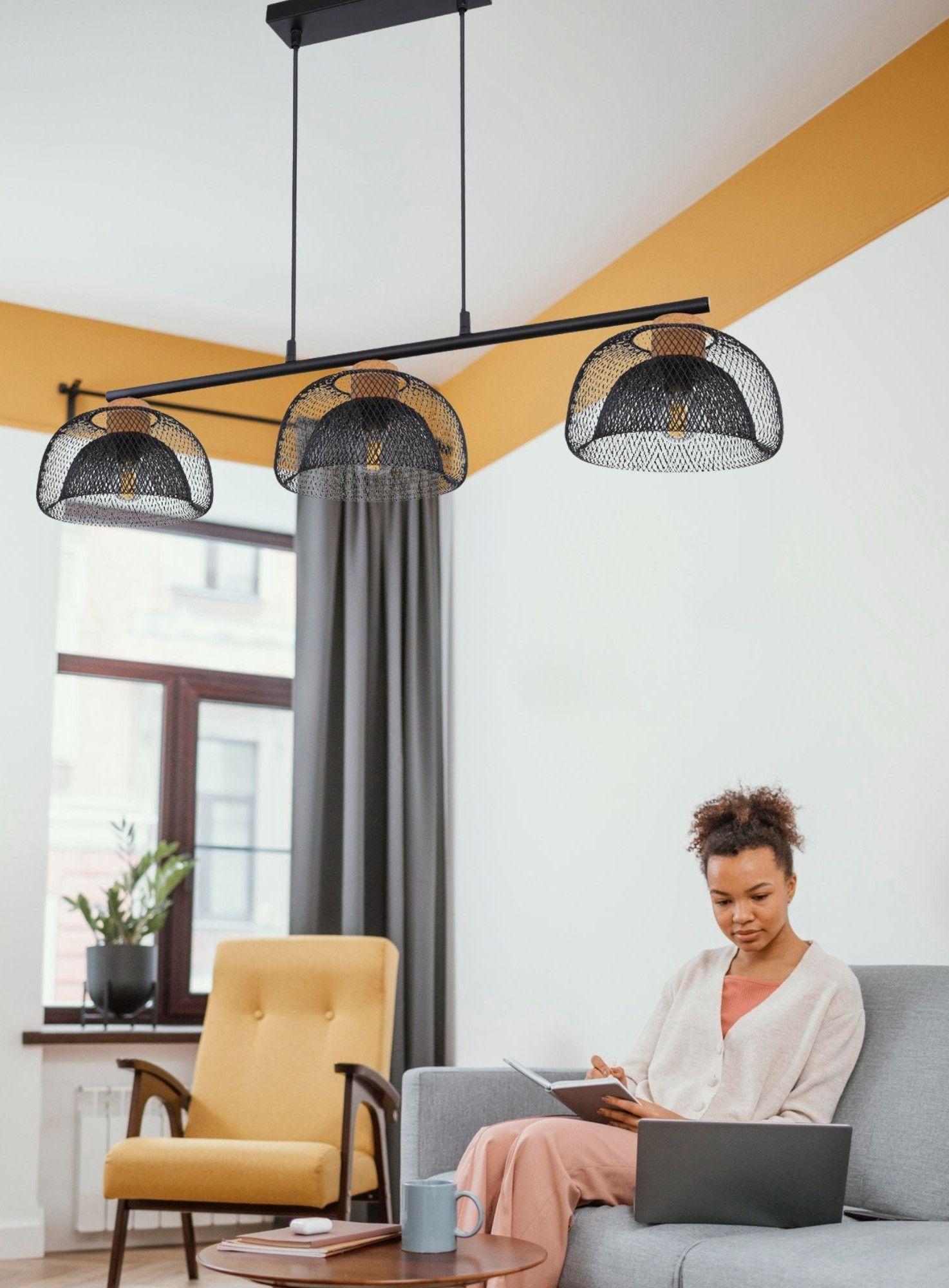 Lámpara Colgante Estilo Vintage Rústica Diseño Rejilla Jhn-2