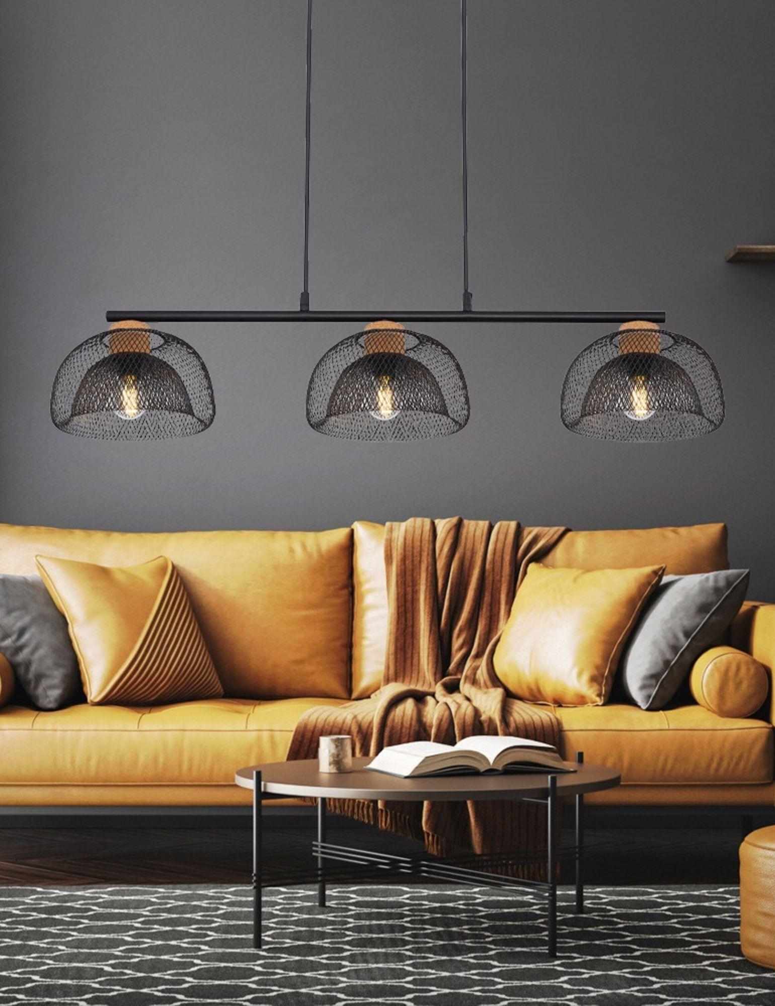 Lámpara Colgante Estilo Vintage Rústica Diseño Rejilla Jhn-7