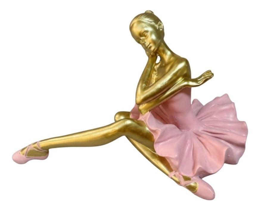 Estatua Decorativa Figura Bailarina Sentada Adorno Jhn-1