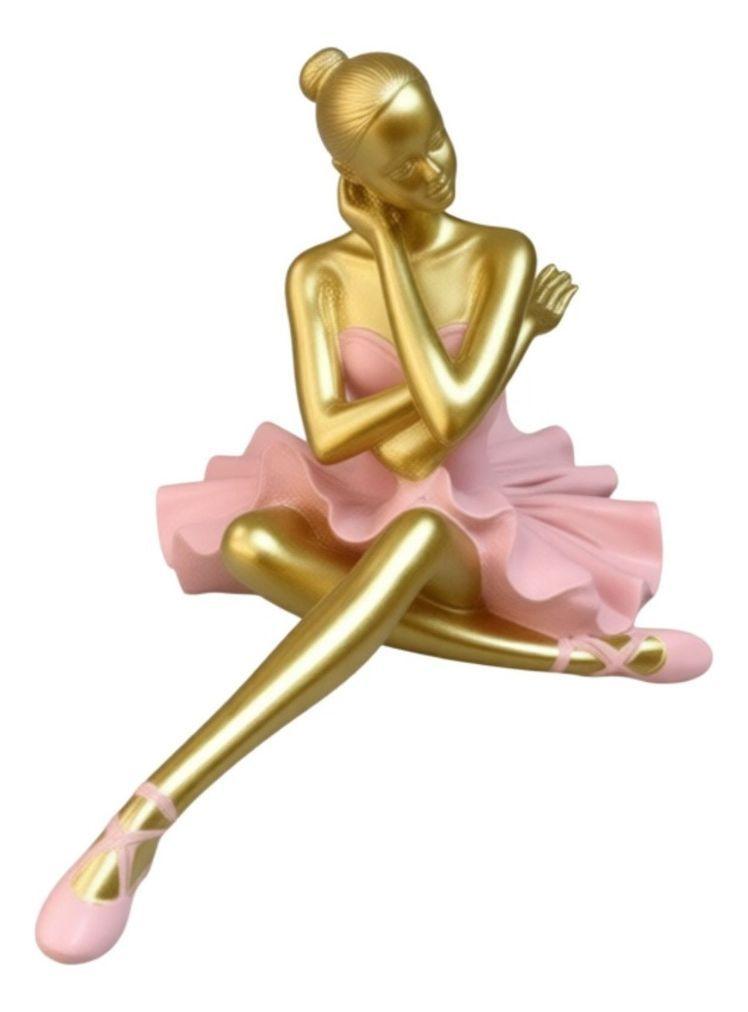 Estatua Decorativa Figura Bailarina Sentada Adorno Jhn-2