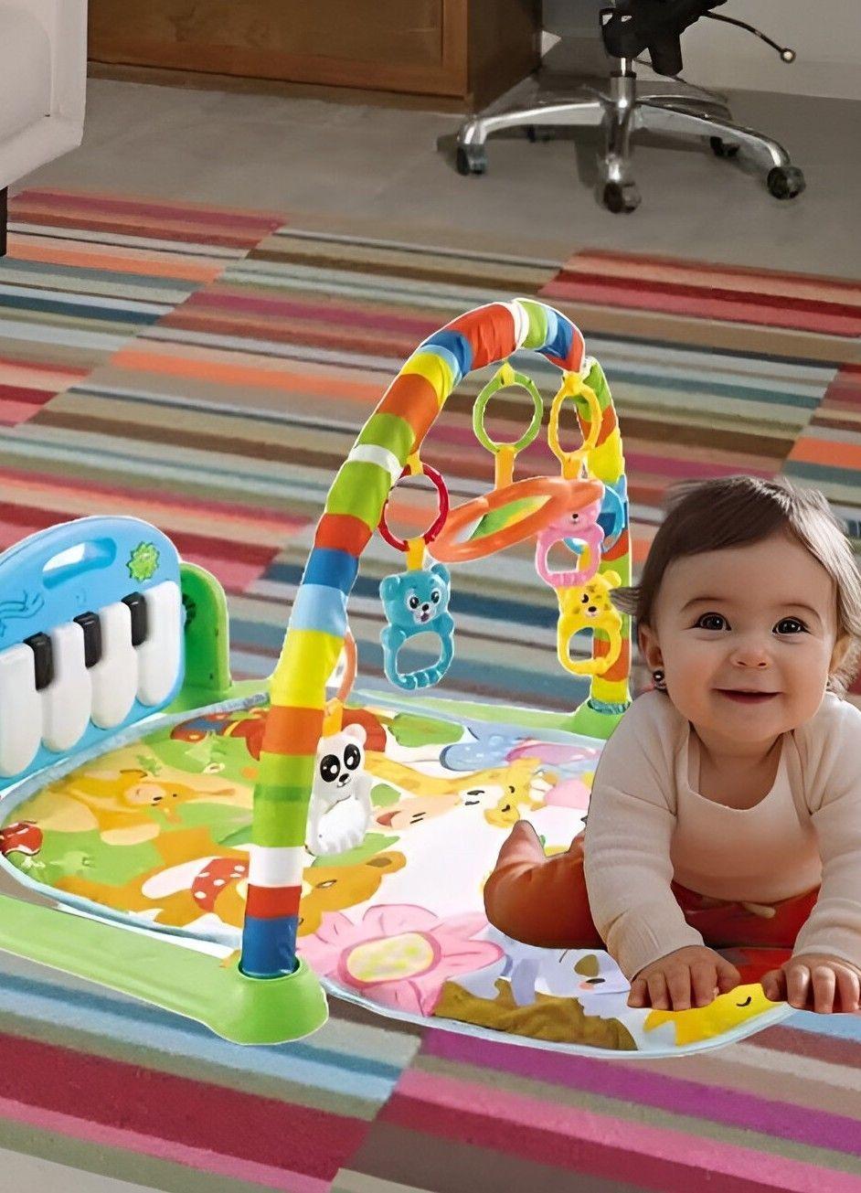 Tapete Juego Bebé Actividades Piano Gimnasio Música Luz Jhn-3