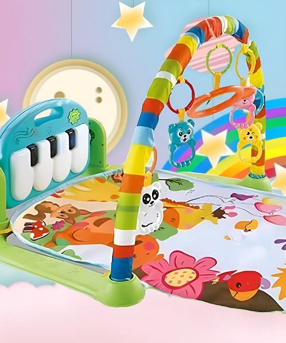 Tapete Juego Bebé Actividades Piano Gimnasio Música Luz Jhn-5