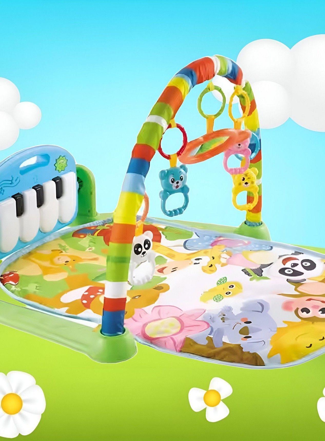 Tapete Juego Bebé Actividades Piano Gimnasio Música Luz Jhn-6