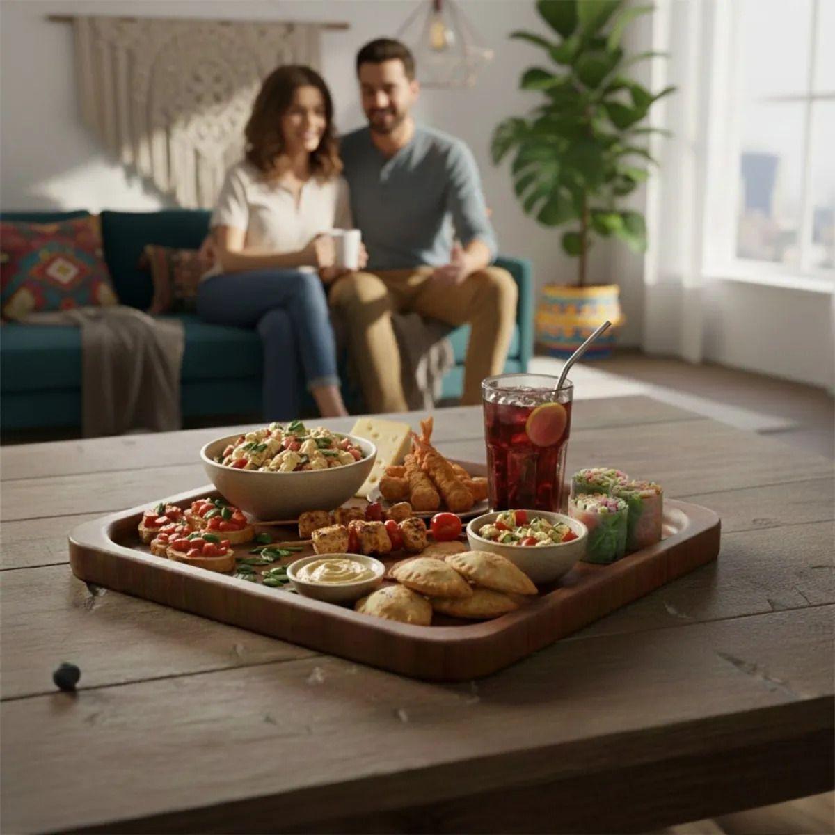 Set 3 Bandeja Decorativa Multiuso Diseño Minimalista Jhn-3