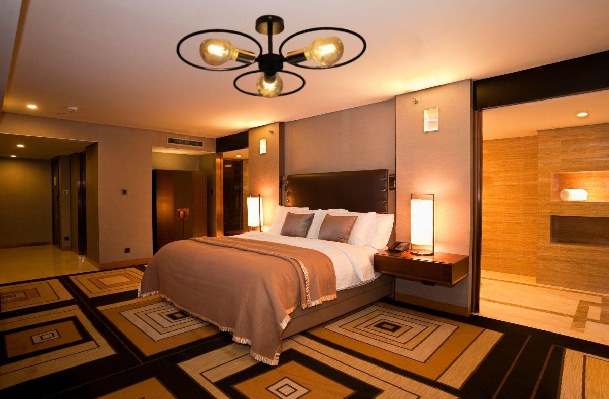 Lámpara Colgante Techo 3 Focos Vintage Semiempotrada Jhn-9