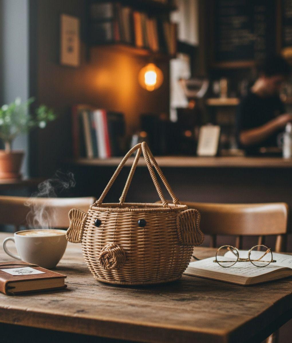 Canasto Decorativo Cesta Organizadora Diseño Animal Jhn-9