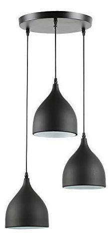 Lampara Colgante Nordica 3 Cabezales Vintage Hogar Lau-0