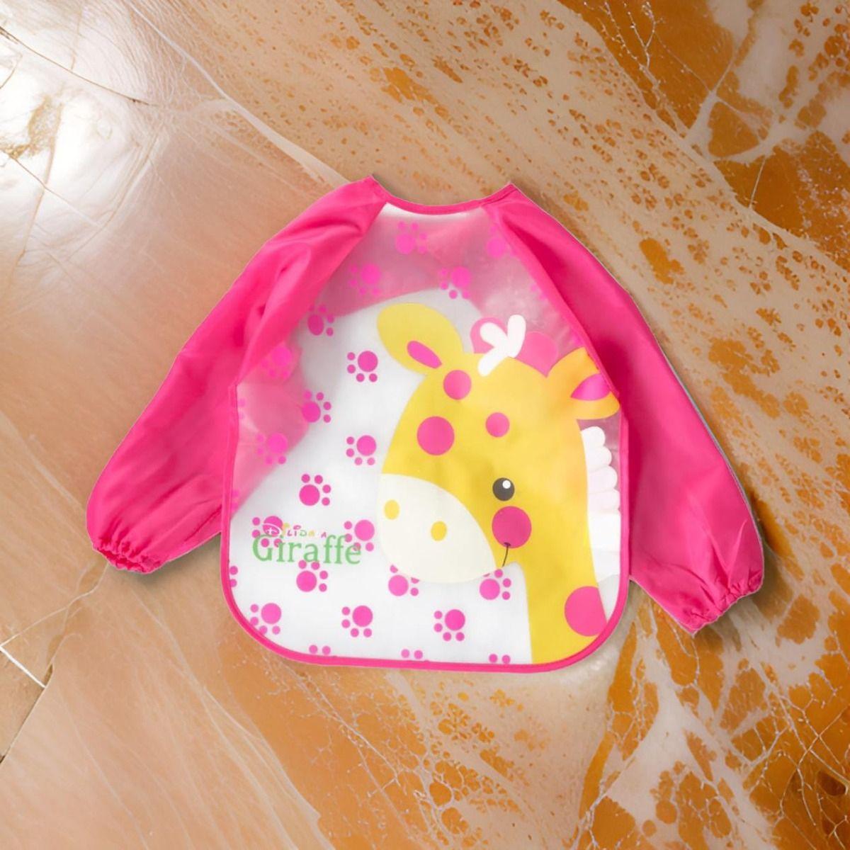 Set 5 Babero Impermeable Manga Larga Pintura Cocina Niño Lau-4