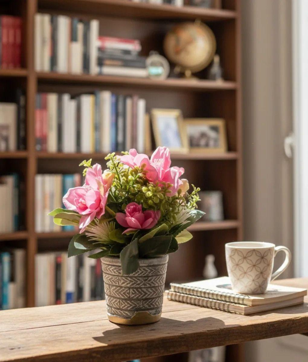 Planta Artificial Decorativa Armonía Floral Compacto Jhn-7