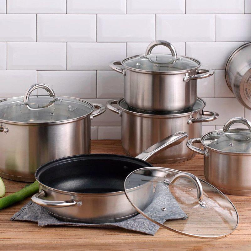 Set Cocina Inducción Juego Cacerolas Olla Sartén Rondon-2