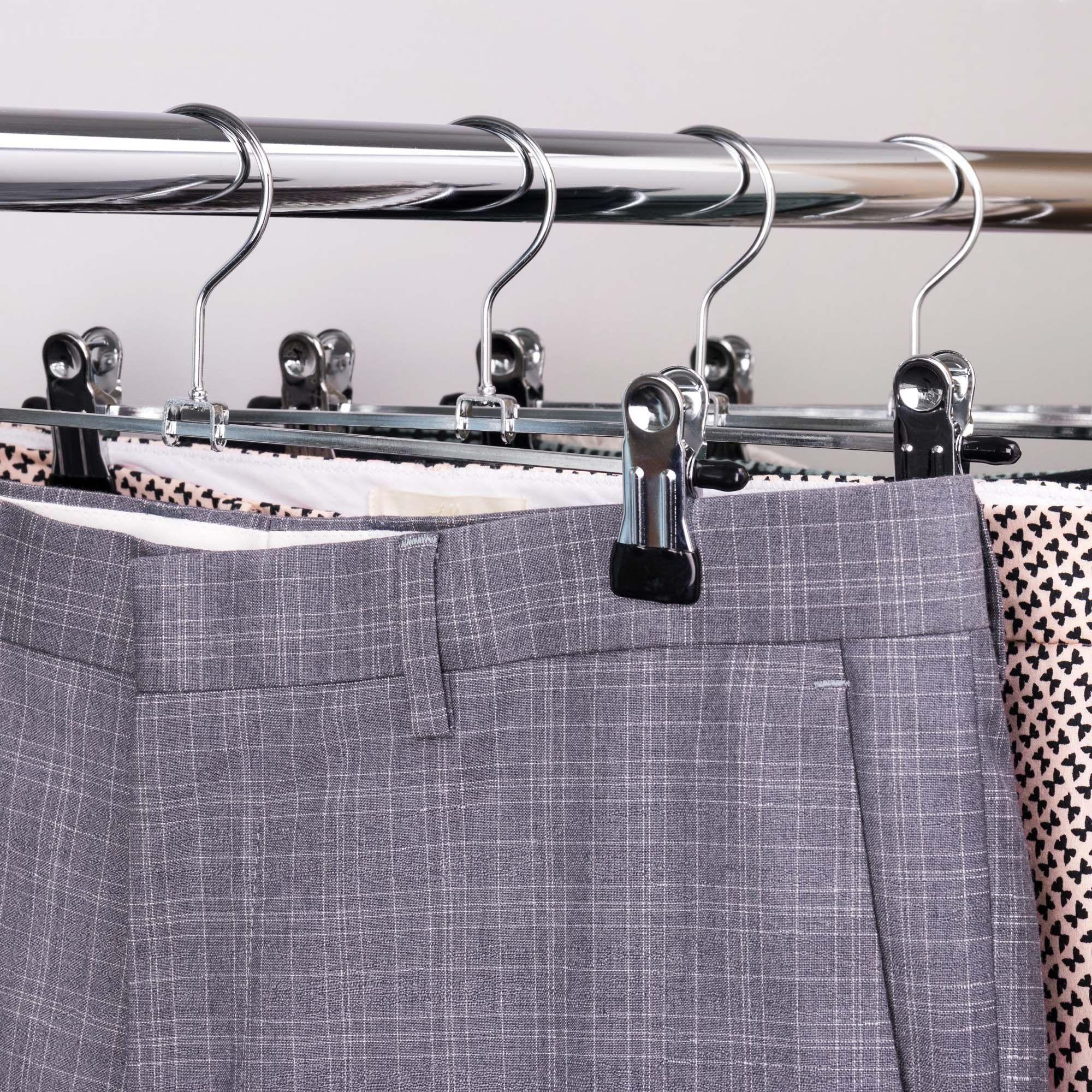 Clip Falda Pantalones Perchas Para Cinturones 10 Unid Rondon-7