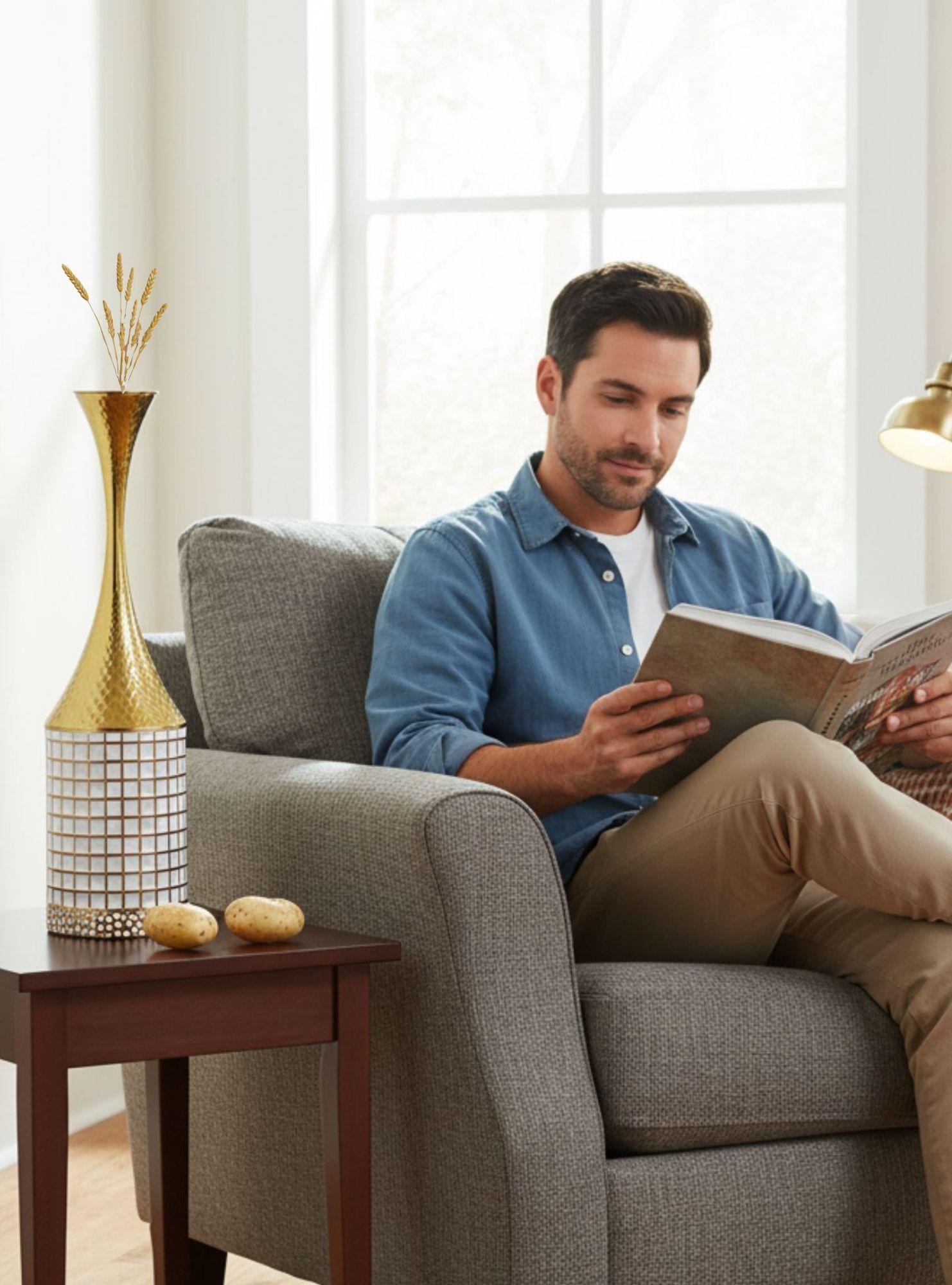 Florero Decorativo Alto Mesa Piso Elegante Hogar Jhn-2