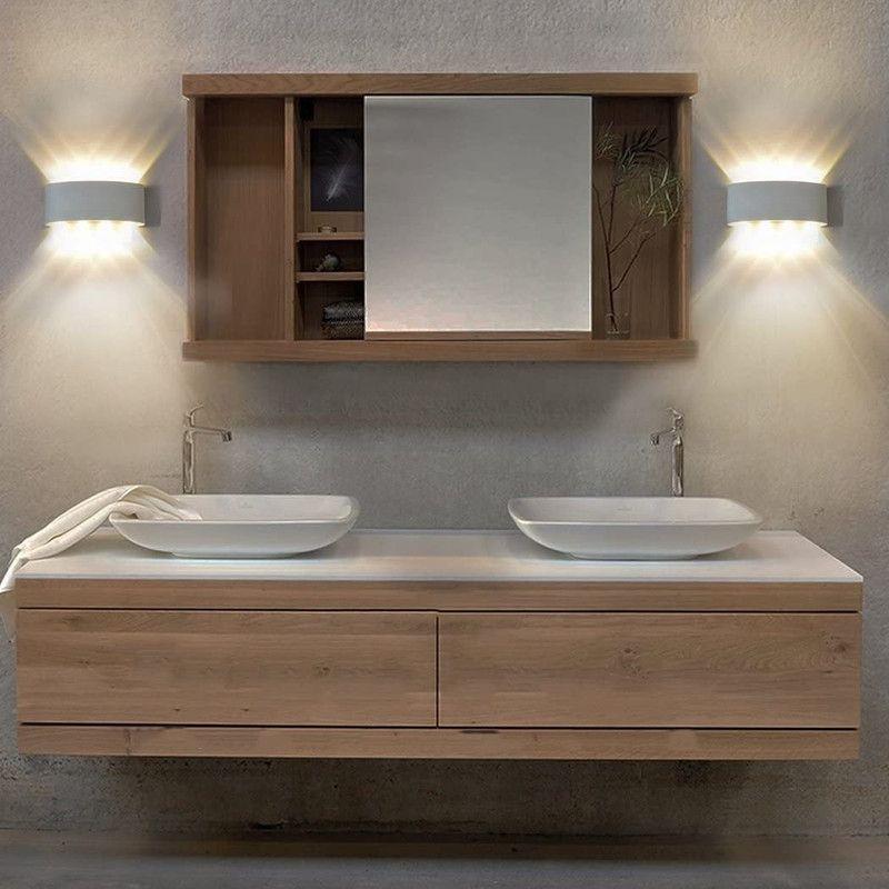 Aplique 8 Focos Blanco  LED Exteriores Pared Luz Calida Lau-2