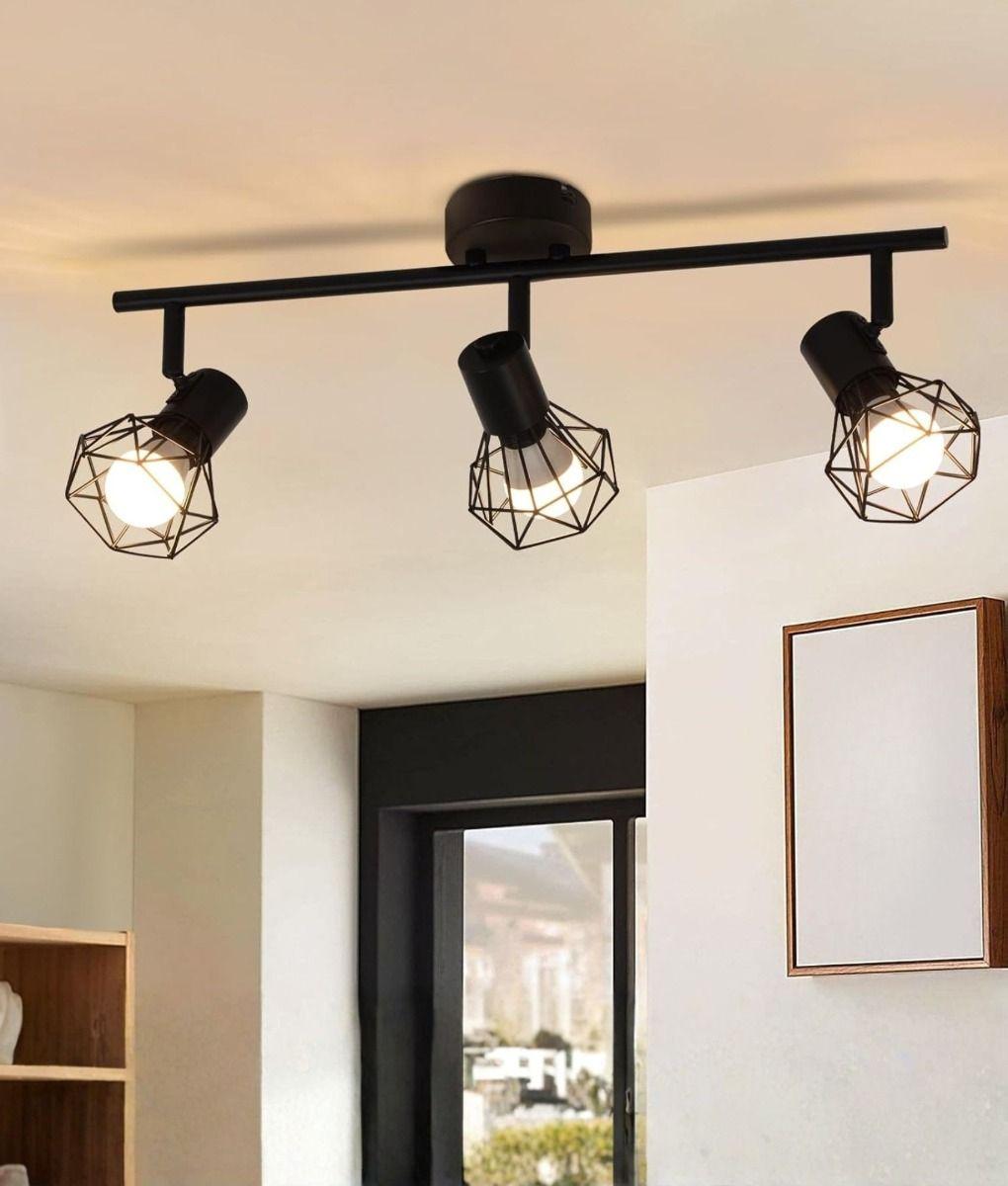 Lámpara Techo 3 Focos Orientables Decorativa Pared Jhn-5