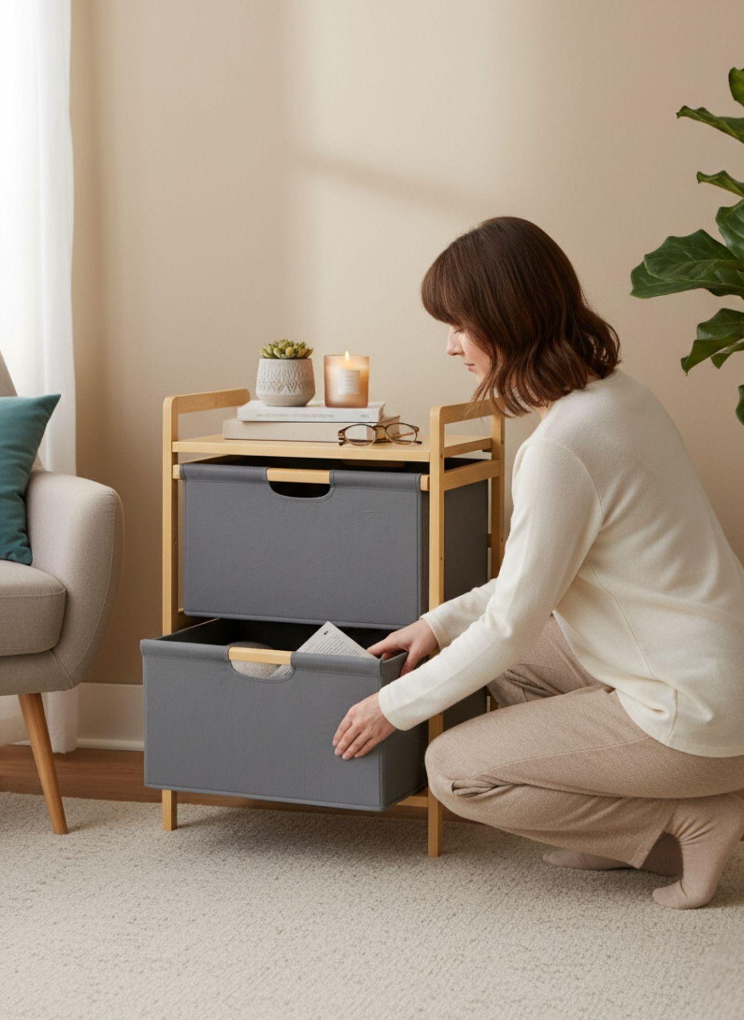 Cómoda Decorativa Organizador Multifuncional Hogar Jhn-3