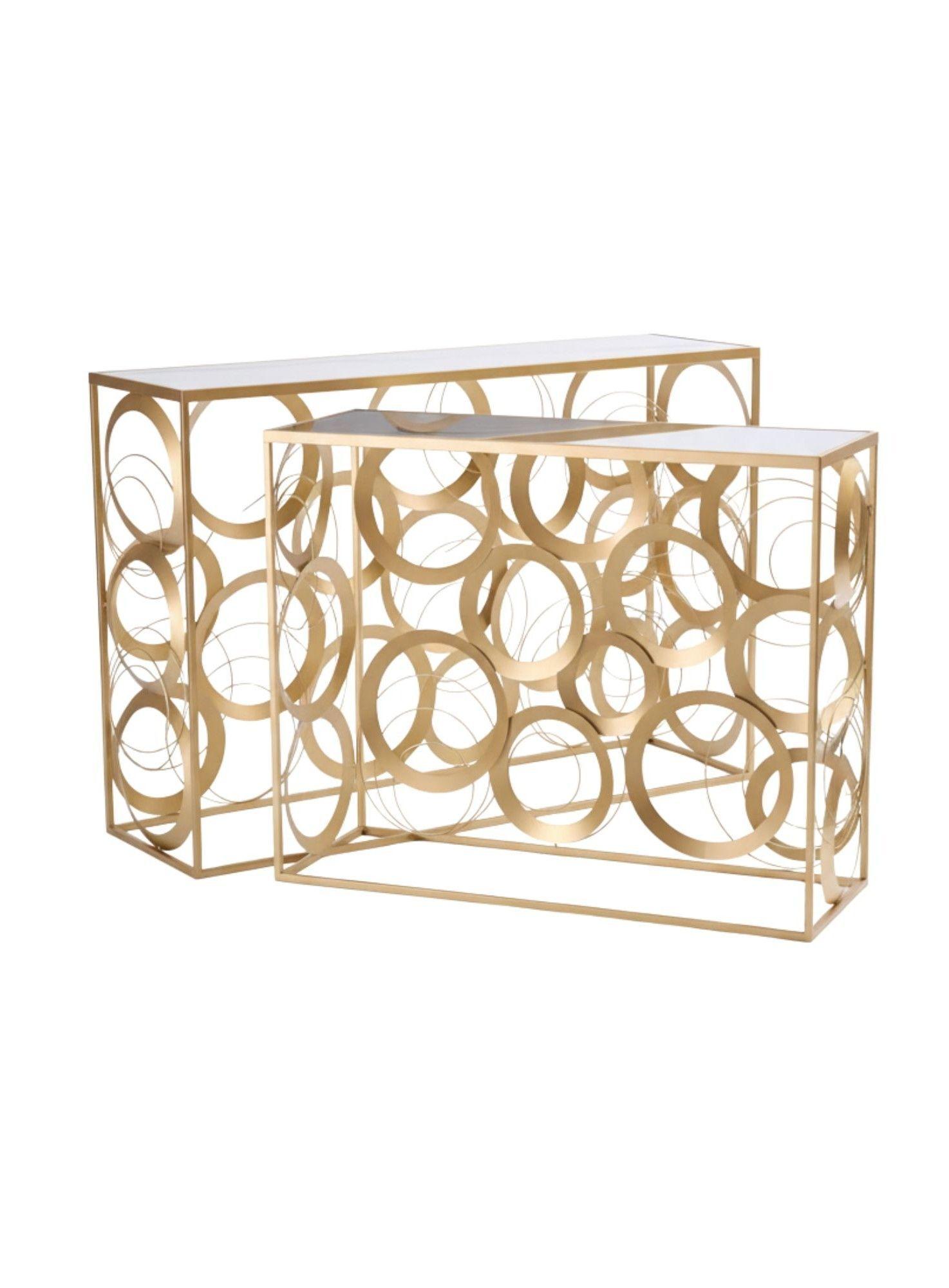 Set 2 Mesa Centro Decorativa Auxiliar Adorno Moderno Jhn-1