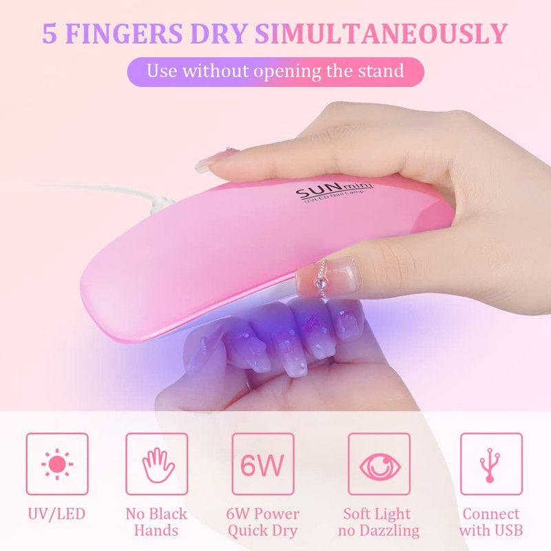 Mini Lampara Secador LED UV Uñas Gel Portatil USB Lau-0
