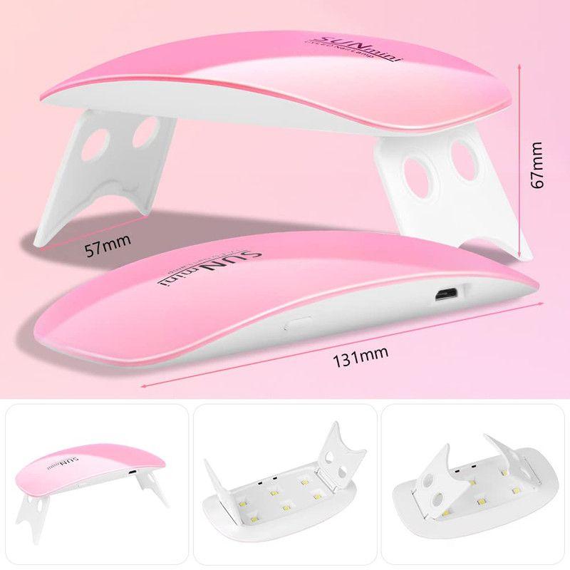 Mini Lampara Secador LED UV Uñas Gel Portatil USB Lau-2