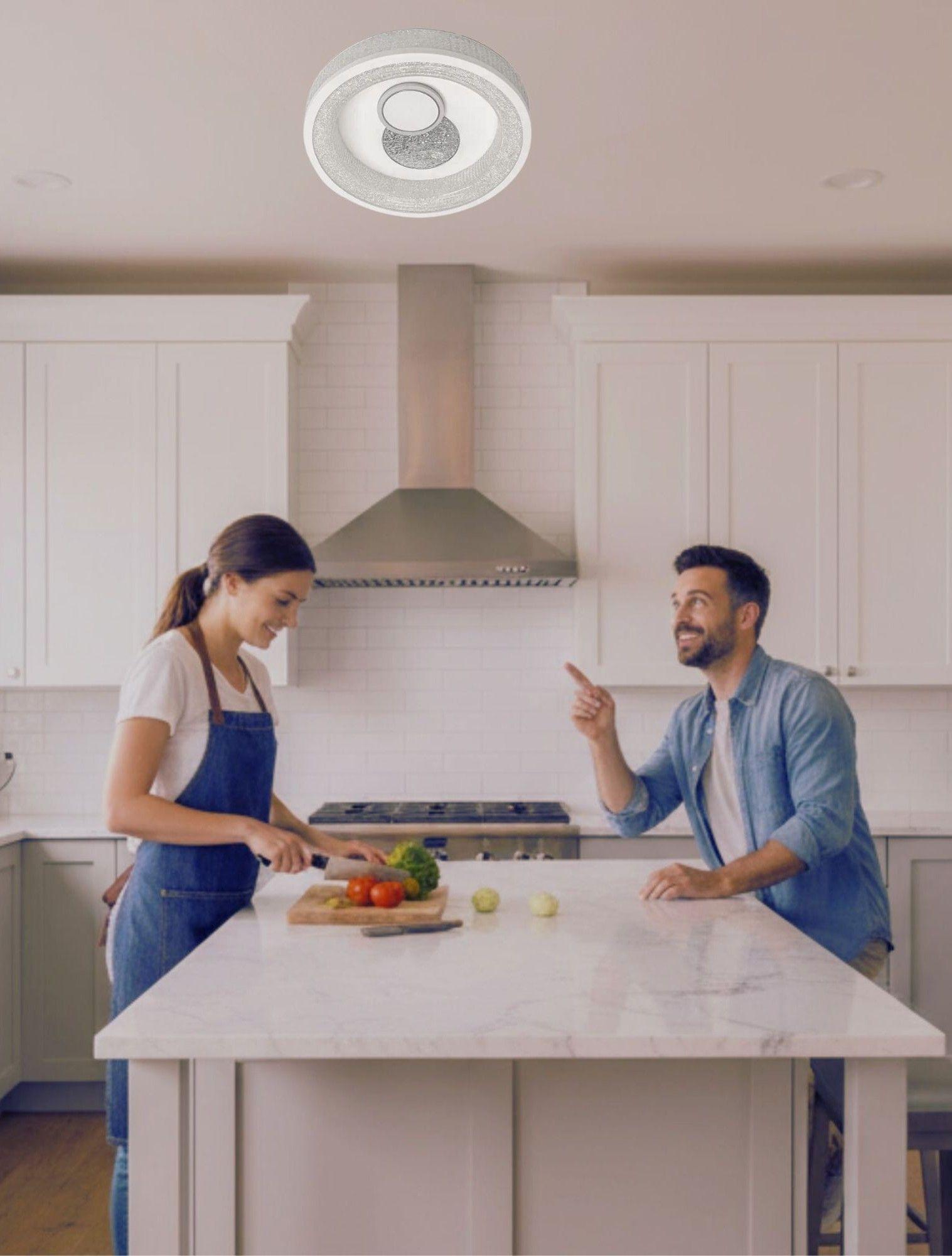 Lámpara Techo LED Abstracción Moderna Contraste Luminoso Jhn-4