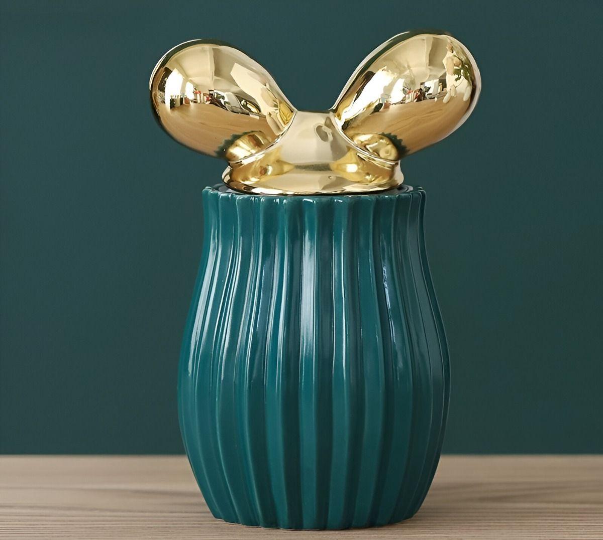 Tarro Almacenamiento Cerámica Decoración Moderna Jhn-6