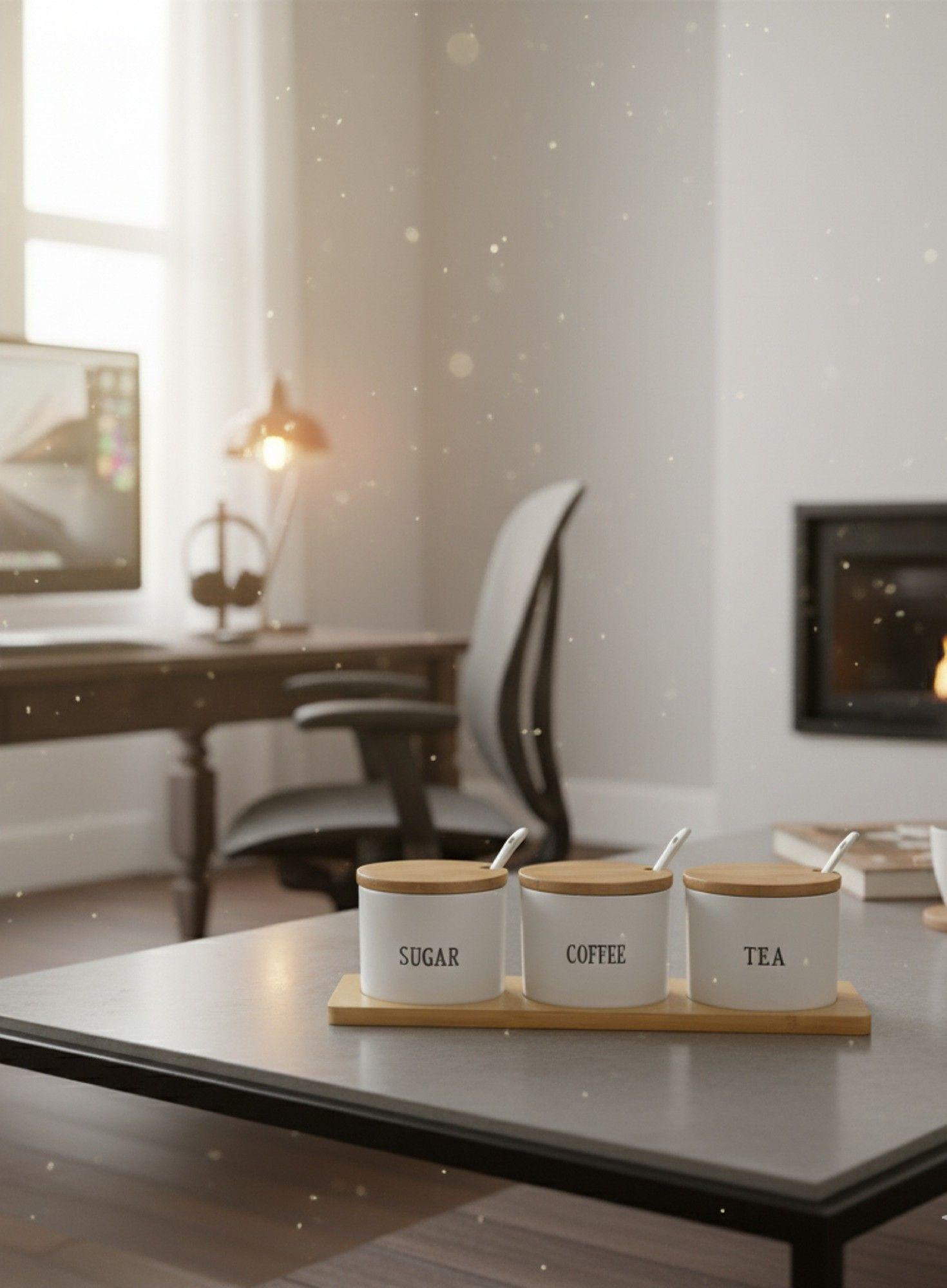 Set 3 Frascos Recipientes Organización Hogar Contenedor Jhn-5