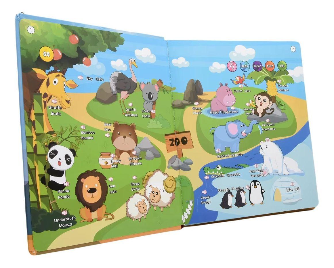 Libro Didáctico Interactivo Aprendizaje Niños Bilingüe  Lau-0