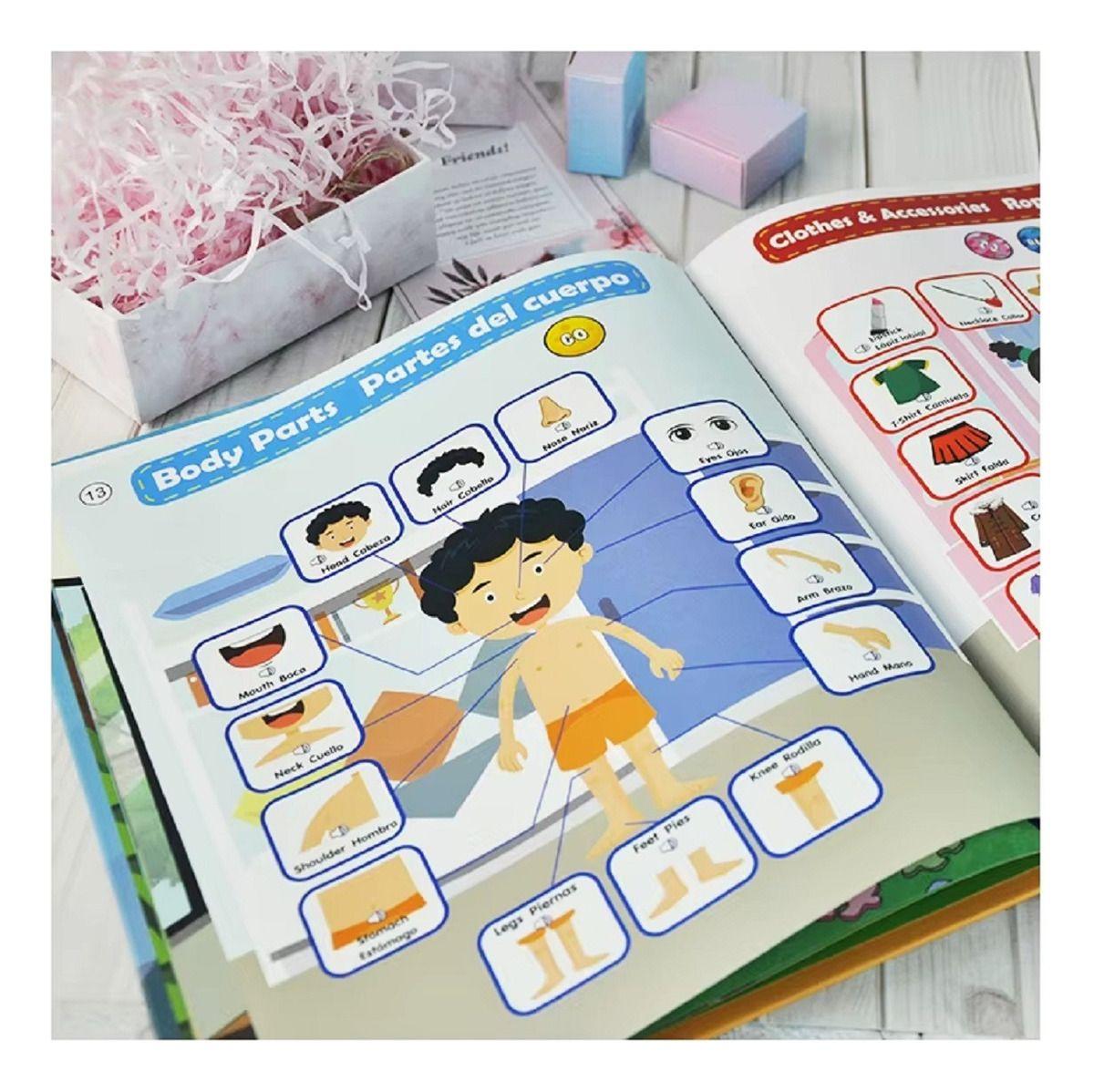 Libro Didáctico Interactivo Aprendizaje Niños Bilingüe  Lau-4