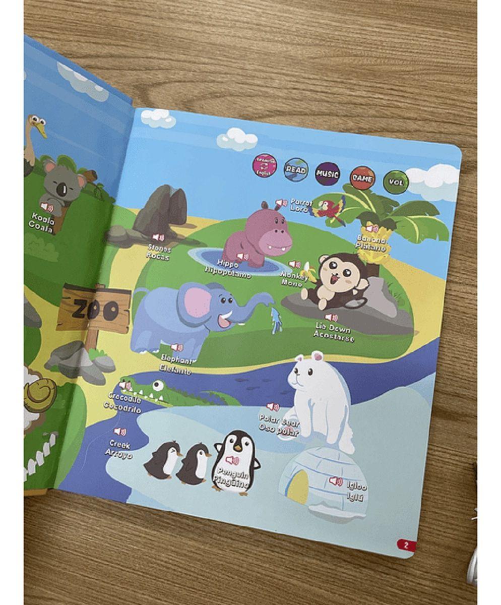 Libro Didáctico Interactivo Aprendizaje Niños Bilingüe  Lau-8