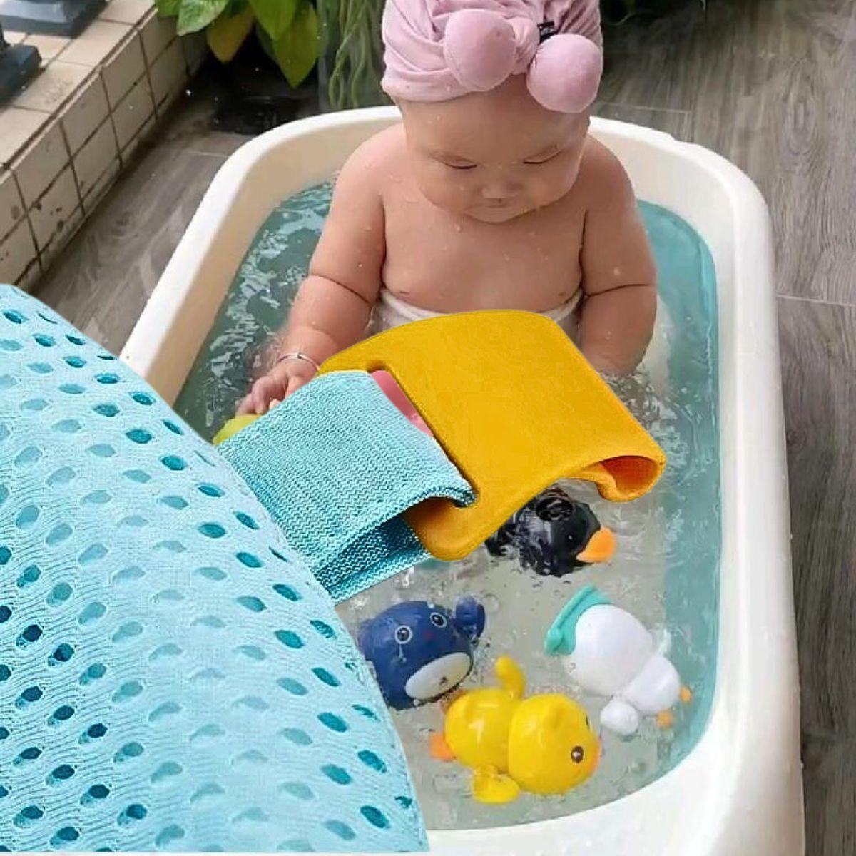 Set 3 Mallas Tina Asiento Infantil Bañera Bebes Unisex Lau-2