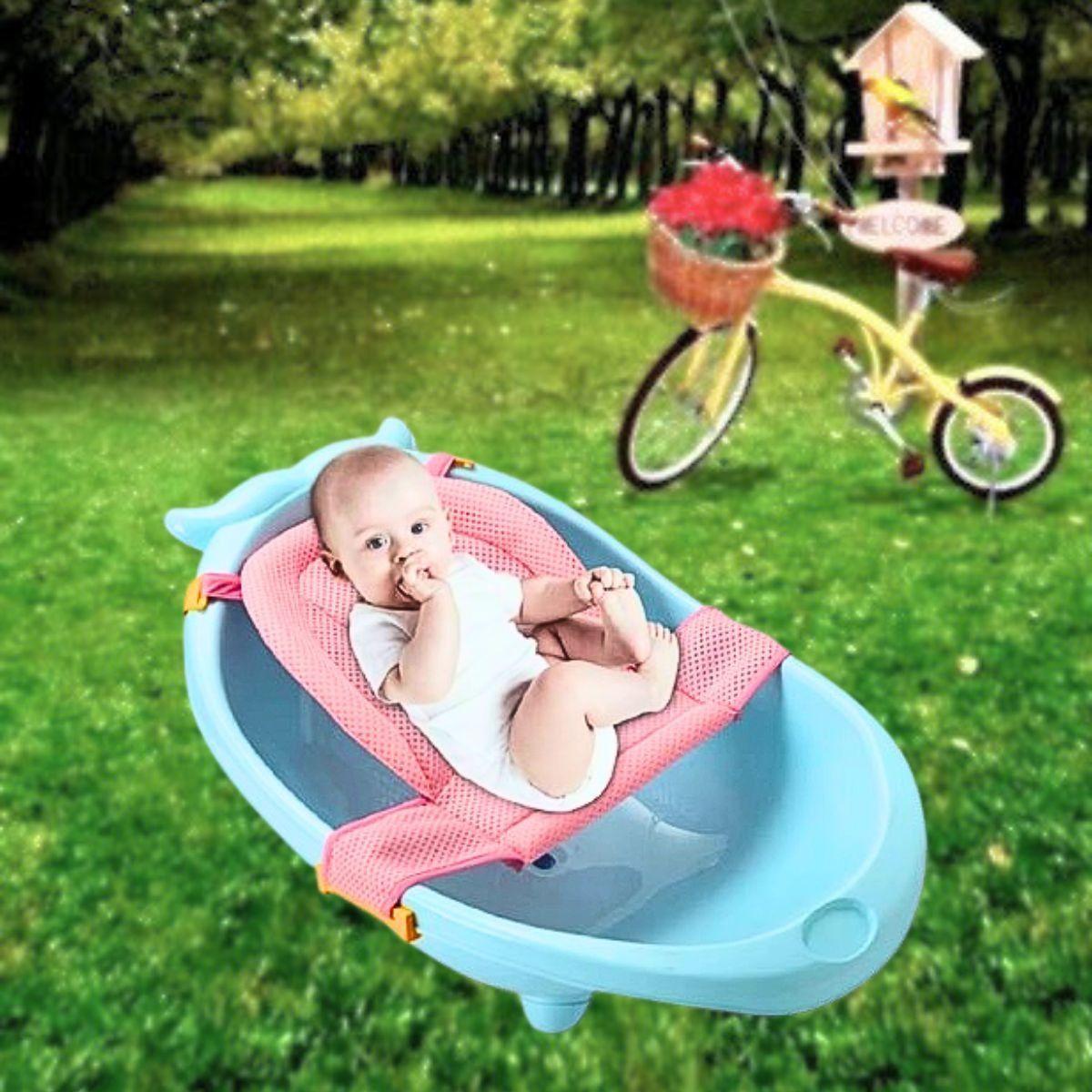 Set 3 Mallas Tina Asiento Infantil Bañera Bebes Unisex Lau-6