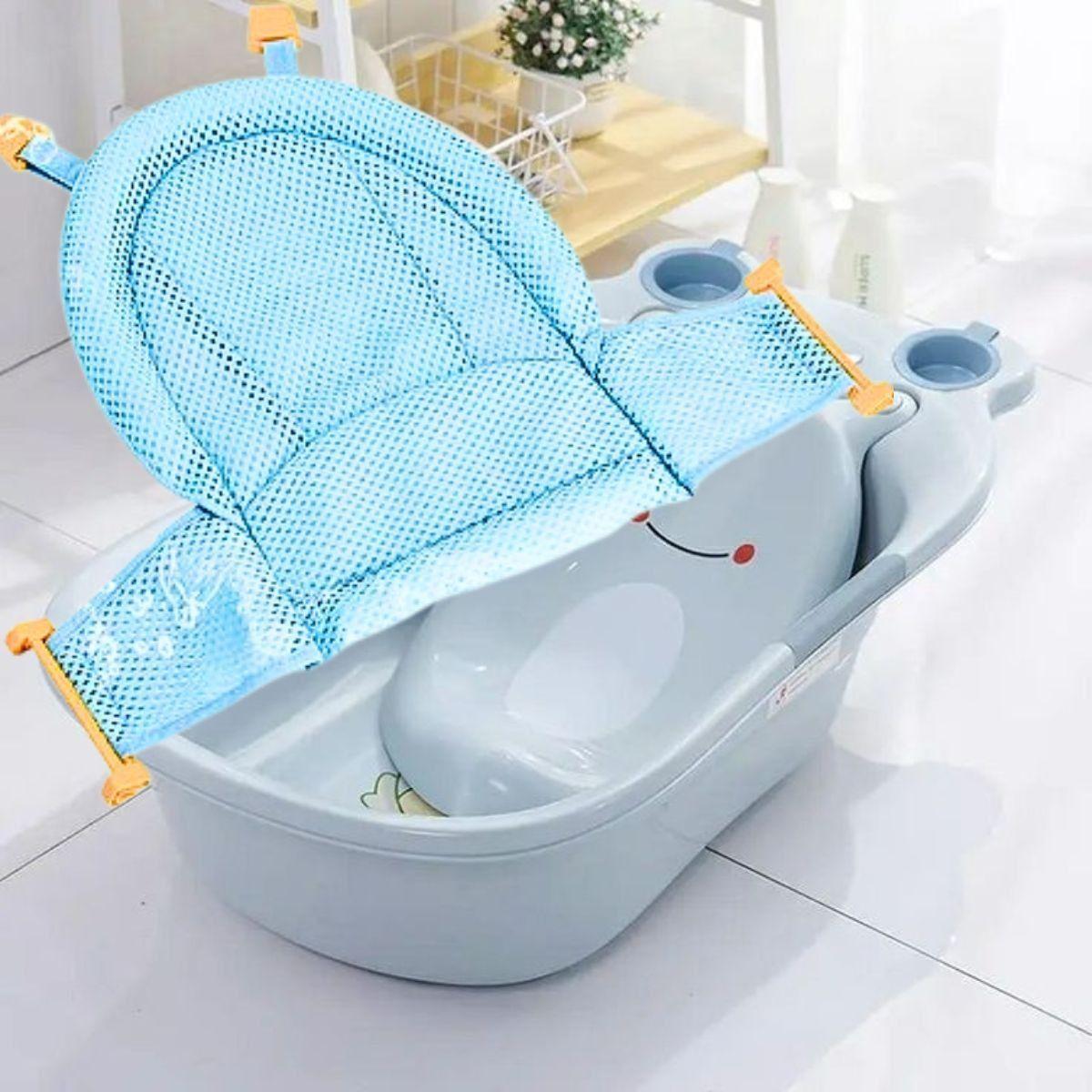 Set 3 Mallas Tina Asiento Infantil Bañera Bebes Unisex Lau-9