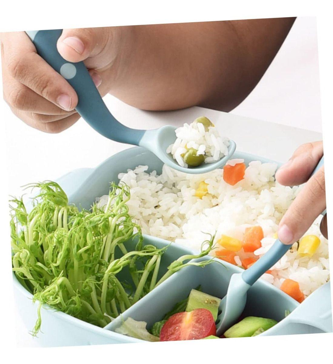 Plato Bombilla Tazon Succion Entrenamiento Bebes Lau-9