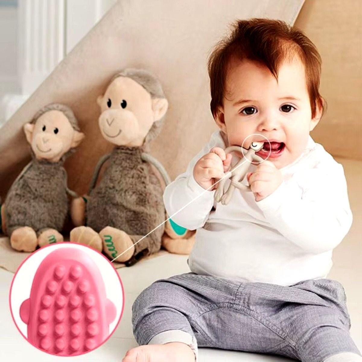 Set 3 Mordedor Diseño Leon Silicona Alivio Bebe Lau-3