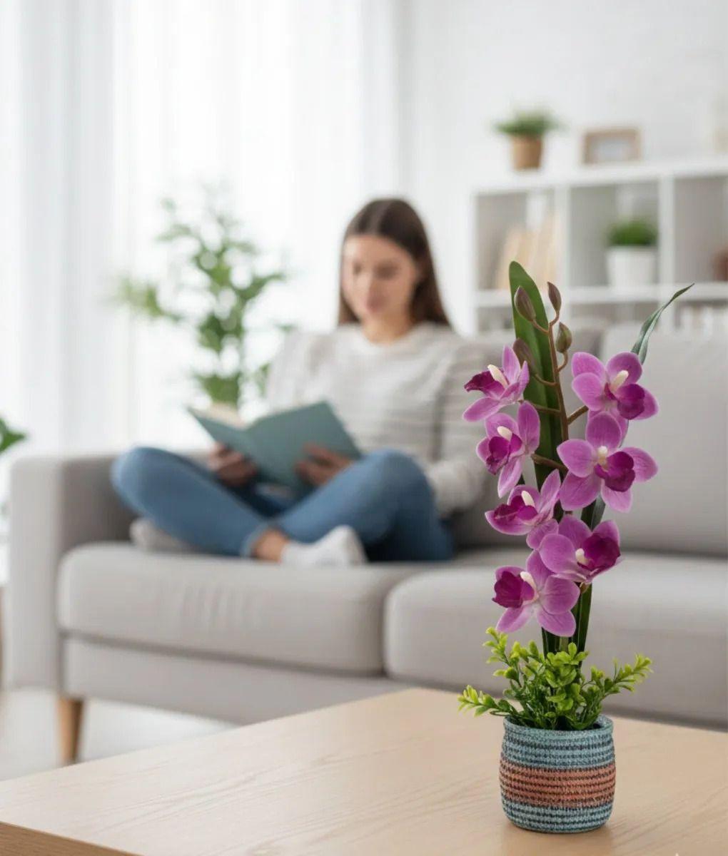 Planta Decorativa Artificial Tropical Elegante Floral Jhn-4