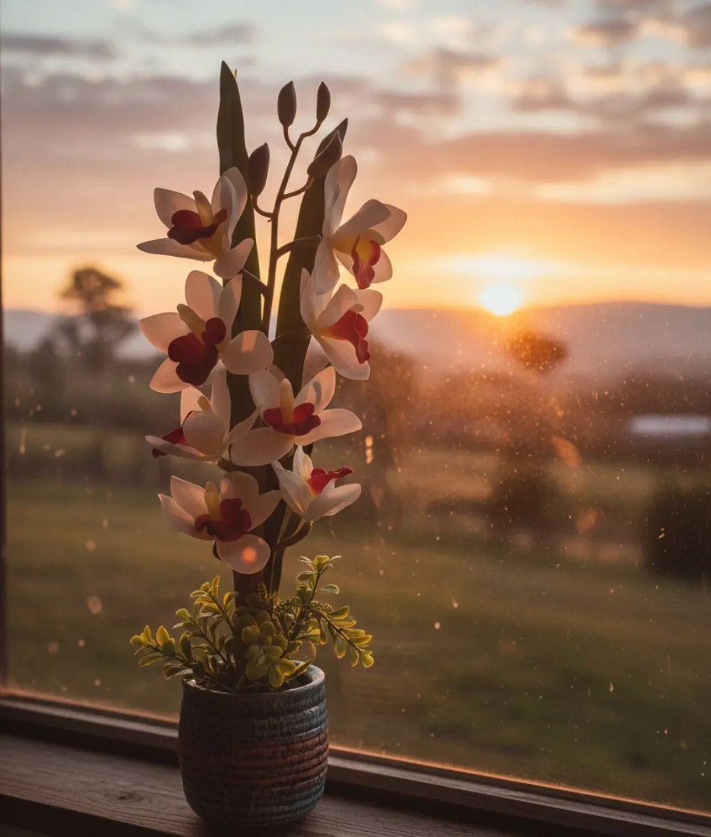 Planta Decorativa Artificial Tropical Elegante Floral Jhn-9