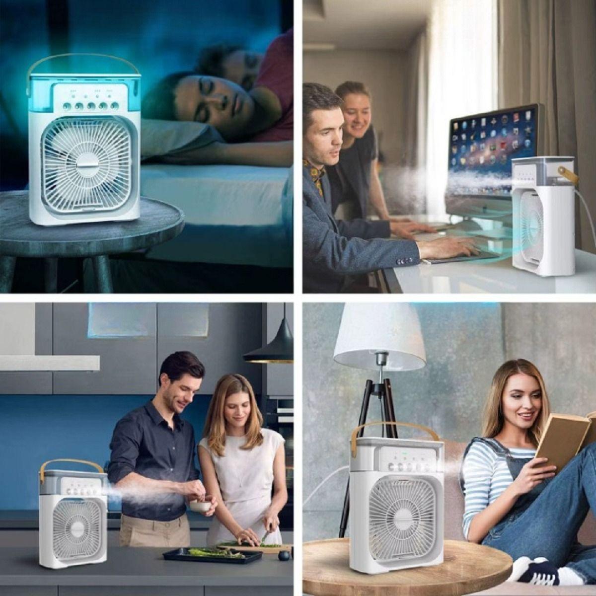 Enfriador Ventilador Portátil Aire Recargable Humidificador Lau-2