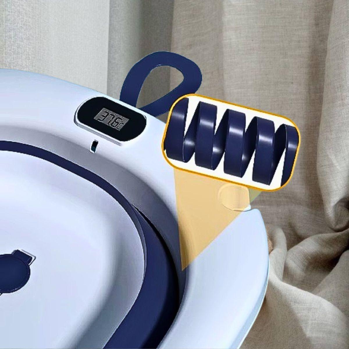 Tina Bañera Plegable Termometro Compacta Bebes Lau-2