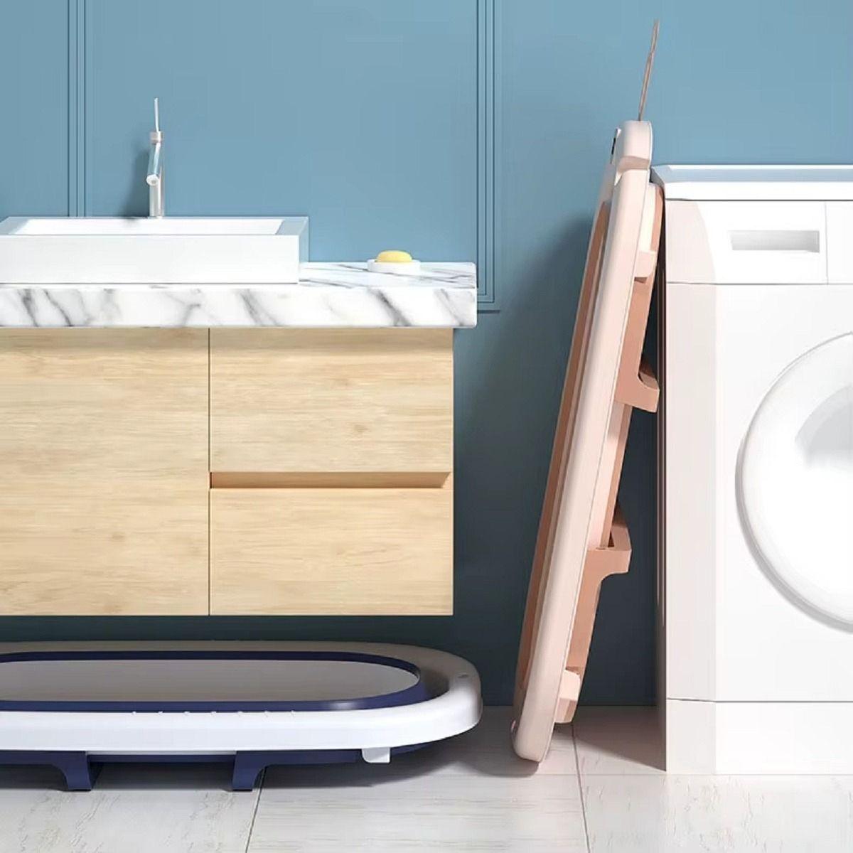 Tina Bañera Plegable Termometro Compacta Bebes Lau-6