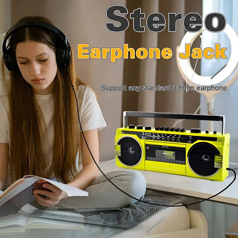 Parlante Portátil Altavoz Estéreo Retro Integrado Rondon-6