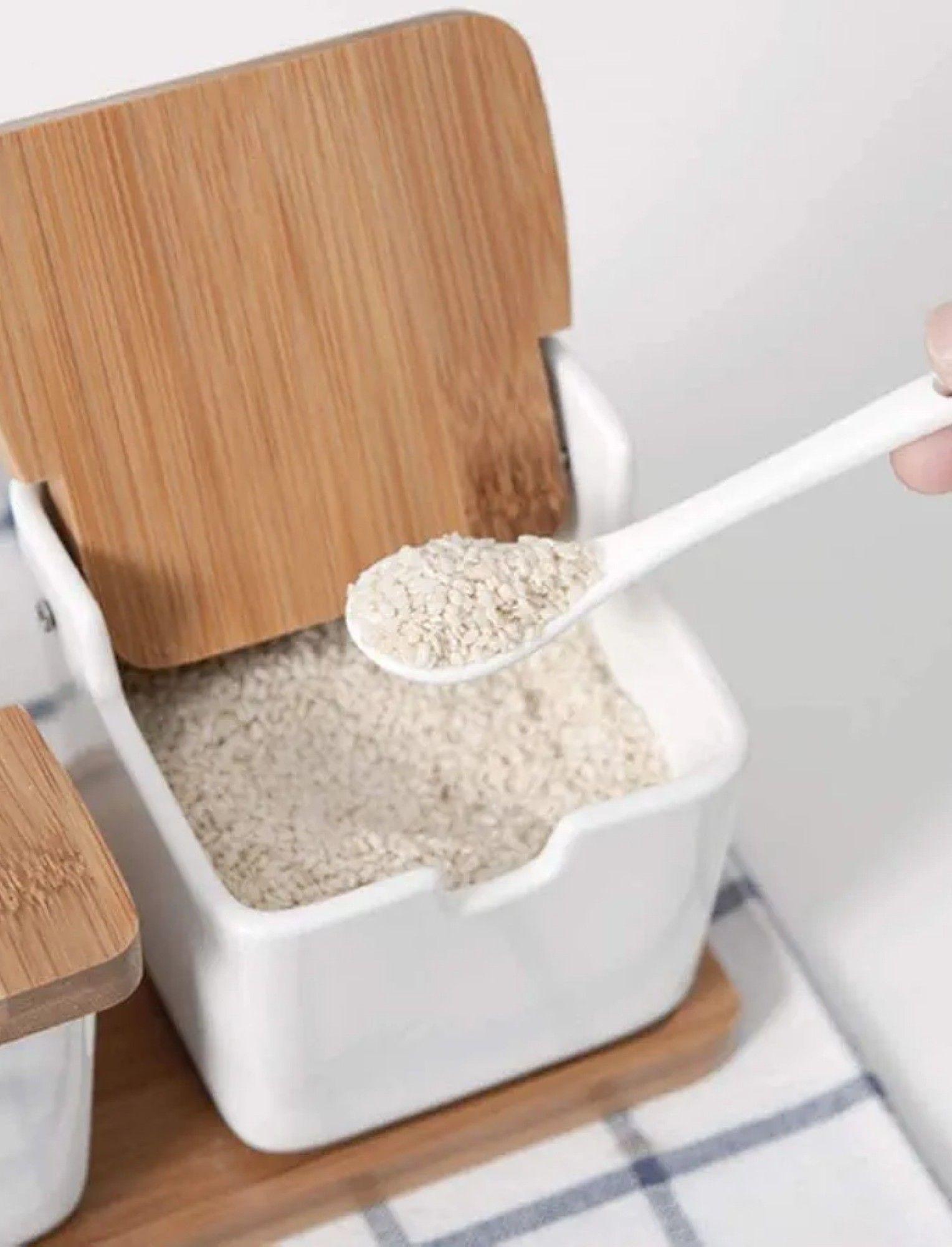 Set 2 Frascos Recipientes Almacenamiento Organización Jhn-6